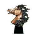 Horse Bust with marble base - 14"w x 18"h